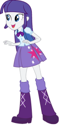 Size: 616x1295 | Tagged: safe, artist:iamsheila, imported from derpibooru, rarity, twilight sparkle, equestria girls, clothes, palette swap, recolor, shirt, shoes, simple background, skirt, solo, transparent background