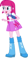 Size: 616x1295 | Tagged: safe, artist:iamsheila, imported from derpibooru, pinkie pie, twilight sparkle, equestria girls, clothes, palette swap, recolor, shirt, shoes, simple background, skirt, solo, transparent background