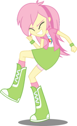Size: 696x1147 | Tagged: safe, artist:iamsheila, imported from derpibooru, fluttershy, rainbow dash, equestria girls, boots, clothes, high heel boots, palette swap, recolor, shirt, shoes, simple background, skirt, socks, solo, transparent background