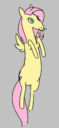 Size: 165x357 | Tagged: safe, fluttershy, pegasus, pony, aggie.io, female, flying, lowres, mare, simple background, smiling, snoofa, whiskers