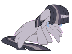 Size: 4000x3000 | Tagged: safe, artist:vvolllovv, artist:wardex101, edit, imported from derpibooru, twilight sparkle, alicorn, pony, princess twilight sparkle (episode), crying, discorded, discorded twilight, female, floppy ears, high res, simple background, solo, transparent background, twilight sparkle (alicorn), twilight tragedy