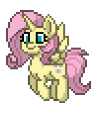 Size: 196x228 | Tagged: safe, artist:twilyisbestpone, derpibooru exclusive, imported from derpibooru, fluttershy, alicorn, pony, pony town, alicornified, animated, cute, female, fluttercorn, flying, gif, mare, pixel art, race swap, shyabetes, simple background, smiling, solo, sprite, transparent background, wings