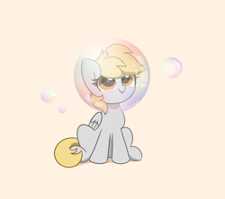 Size: 3816x3384 | Tagged: safe, artist:kittyrosie, imported from derpibooru, derpy hooves, pegasus, pony, bubble, cute, derpabetes, female, mare, simple background, solo, tongue out