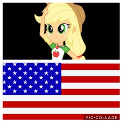 Size: 1024x1024 | Tagged: safe, imported from derpibooru, screencap, applejack, equestria girls, amerijack, applejack's hat, collage, cowboy hat, hat, headcanon, united states