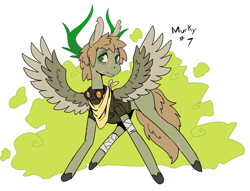 Size: 640x490 | Tagged: safe, artist:scarfyace, imported from derpibooru, oc, oc:murky, pegasus, pony, fallout equestria, fallout equestria: murky number seven, fanfic art, male, stallion