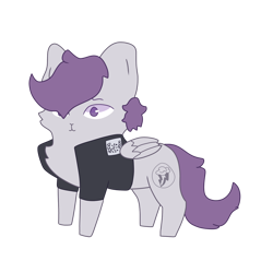 Size: 1280x1280 | Tagged: safe, artist:radio-scratch, imported from derpibooru, oc, oc:morning glory (project horizons), pegasus, pony, fallout equestria, fallout equestria: project horizons, enclave, fanfic art, female, mare