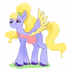 Size: 2048x1983 | Tagged: safe, artist:saphypone, imported from derpibooru, pegasus, pony, female, fifi (g5), g5, mare, my little pony: tell your tale, simple background, solo, white background