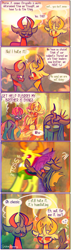 Size: 690x2437 | Tagged: safe, artist:sockiepuppetry, imported from derpibooru, pharynx, queen chrysalis, thorax, changedling, changeling, changeling queen, brothers, changedling brothers, comic, dialogue, female, get help, king thorax, male, prince pharynx, reference, siblings, speech bubble, thor: ragnarok