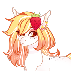 Size: 3500x3500 | Tagged: safe, artist:77jessieponygames77, imported from derpibooru, oc, oc only, earth pony, pony, bust, ear piercing, earth pony oc, female, mare, piercing, simple background, solo, transparent background