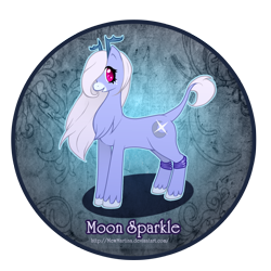 Size: 1200x1200 | Tagged: safe, artist:churobu, imported from derpibooru, oc, oc only, oc:moon sparkle, pony, antlers, chest fluff, eyelashes, female, mare, simple background, solo, transparent background, unshorn fetlocks