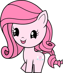 Size: 1317x1540 | Tagged: safe, artist:tanahgrogot, imported from derpibooru, oc, oc only, oc:annisa trihapsari, earth pony, pony, chibi, cute, cutie mark crew, earth pony oc, female, happy, mare, medibang paint, ocbetes, open mouth, simple background, solo, toy, transparent background