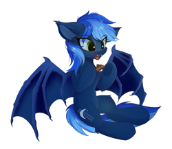 Size: 813x707 | Tagged: safe, artist:lunar froxy, imported from derpibooru, oc, oc only, oc:nightline, bat pony, pony, fanfic:track switch, simple background, solo, white background