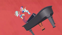 Size: 3410x1920 | Tagged: safe, imported from derpibooru, screencap, bon bon, lyra heartstrings, sweetie drops, equestria girls, rainbow rocks, boots, duo, duo female, eyes closed, female, high res, musical instrument, open mouth, piano, shoes, under our spell