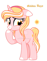 Size: 1280x1644 | Tagged: safe, artist:hate-love12, imported from derpibooru, oc, oc:golden rays, pony, unicorn, female, floppy ears, mare, simple background, solo, transparent background