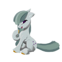 Size: 2160x2160 | Tagged: safe, artist:edenpegasus, imported from derpibooru, marble pie, earth pony, pony, simple background, sitting, transparent background