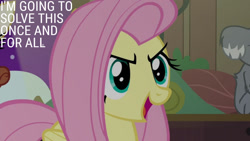 Size: 1280x720 | Tagged: safe, edit, edited screencap, editor:quoterific, imported from derpibooru, screencap, fluttershy, pegasus, pony, fluttershy leans in, season 7, female, mare, open mouth, open smile, smiling, solo, text