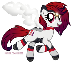 Size: 1000x880 | Tagged: safe, artist:jennieoo, imported from derpibooru, oc, oc:new haven, earth pony, pony, happy, ponified, show accurate, simple background, smiling, solo, train, transparent background, vector