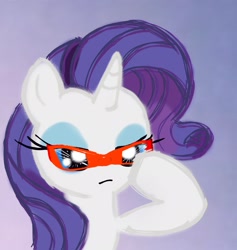 Size: 1942x2048 | Tagged: safe, artist:tiga mega, imported from derpibooru, rarity, pony, unicorn, bust, female, glasses, gradient background, horn, lidded eyes, mare, solo, ultra eye, ultraseven