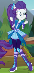 Size: 450x958 | Tagged: safe, artist:thedarkpony, edit, edited screencap, imported from derpibooru, screencap, rarity, human, equestria girls, legend of everfree, cropped, fart, fart edit, fart noise, female, onomatopoeia, ponied up, sound effects