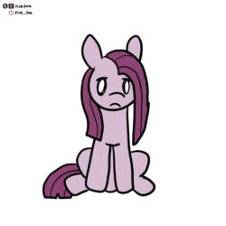 Size: 900x900 | Tagged: safe, artist:pink-pone, imported from derpibooru, pinkie pie, earth pony, pony, animated, eyes closed, frame by frame, gif, pinkamena diane pie, simple background, sleepy, squigglevision, white background