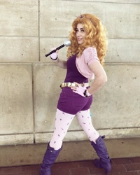 Size: 1080x1350 | Tagged: safe, artist:briannacherrycosplay, imported from derpibooru, adagio dazzle, human, bronycon, bronycon 2019, equestria girls, clothes, cosplay, costume, fingerless gloves, gloves, hand on hip, irl, irl human, photo, solo