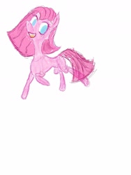 Size: 1350x1800 | Tagged: artist needed, safe, imported from derpibooru, pinkie pie, earth pony, pony, alternate hairstyle, female, happy, mare, pinkamena diane pie, simple background, smiling, solo