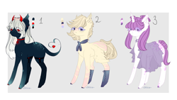 Size: 3266x1836 | Tagged: safe, artist:dillice, imported from derpibooru, oc, oc only, earth pony, pony, unicorn, abstract background, clothes, earth pony oc, eyelashes, female, horn, horns, mare, unicorn oc