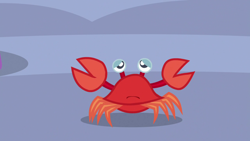Size: 1280x720 | Tagged: safe, imported from derpibooru, screencap, crab, ppov, season 6, animal, frown, sad, solo