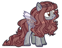 Size: 2469x1925 | Tagged: safe, artist:toffeelavender, imported from derpibooru, oc, oc only, hybrid, pony, base used, female, mare, simple background, solo, transparent background