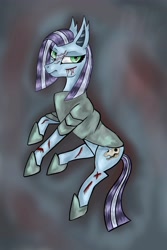 Size: 3000x4500 | Tagged: safe, artist:heatherberserker, imported from derpibooru, oc, oc only, earth pony, pony, clothes, earth pony oc, scar, solo