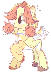 Size: 853x1201 | Tagged: safe, artist:toffeelavender, imported from derpibooru, oc, oc only, pegasus, pony, base used, colored wings, eye clipping through hair, female, mare, pegasus oc, raised hoof, simple background, smiling, solo, transparent background, two toned wings, unshorn fetlocks, wings