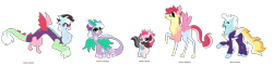 Size: 3068x743 | Tagged: safe, artist:tragedy-kaz, imported from derpibooru, oc, oc only, draconequus, hybrid, pony, base used, draconequus oc, eyelashes, female, interspecies offspring, magical lesbian spawn, mare, offspring, parent:cosmos, parent:discord, parent:fluttershy, parent:princess celestia, parent:princess skystar, parents:baastcord, parents:coscord, parents:dislestia, simple background, transparent background