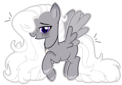 Size: 1901x1325 | Tagged: safe, artist:toffeelavender, imported from derpibooru, oc, oc only, pegasus, pony, base used, female, grin, jewelry, mare, necklace, pegasus oc, simple background, smiling, solo, transparent background, wings