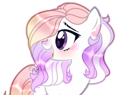 Size: 1973x1545 | Tagged: safe, artist:toffeelavender, imported from derpibooru, oc, oc only, earth pony, pony, base used, blushing, earth pony oc, eyelashes, female, looking back, mare, simple background, smiling, solo, transparent background