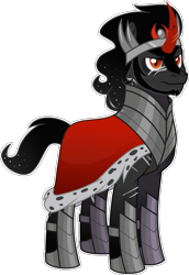 Size: 1582x2294 | Tagged: safe, artist:rickysocks, imported from derpibooru, king sombra, pony, unicorn, antagonist, curved horn, full body, horn, male, outline, simple background, solo, stallion, standing, transparent background, white outline
