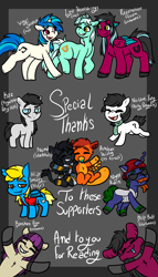 Size: 4000x7000 | Tagged: safe, artist:sexygoatgod, imported from derpibooru, dj pon-3, lyra heartstrings, vinyl scratch, oc, oc:aliax smily, oc:amber wing, oc:banshee bye, oc:kaz, oc:kelp butt, oc:night rain, oc:no use pony, oc:numa, oc:razzmatazz gleam, bat pony, changeling, earth pony, hybrid, original species, pegasus, pony, unicorn, comic:the heat of october, bat pony oc, changeling oc, chibi, comic, cusige, earth pony oc, female, futa, herm, horn, intersex, male, mare, pegasus oc, stallion, unicorn oc