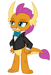 Size: 1280x1880 | Tagged: safe, artist:disneymarvel96, artist:sketchmcreations, edit, imported from derpibooru, vector edit, smolder, dragon, bowtie, clothes, dragoness, female, simple background, solo, suit, transparent background, tuxedo, tuxedo smolder, vector