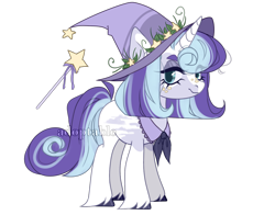 Size: 1218x956 | Tagged: safe, artist:lissfoxz, imported from derpibooru, oc, oc only, pony, unicorn, eyelashes, female, hat, makeup, mare, simple background, smiling, solo, transparent background, unshorn fetlocks, witch hat