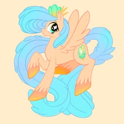 Size: 2000x2000 | Tagged: safe, artist:mediocremare, imported from derpibooru, oc, pegasus, pony, female, mare, simple background, solo