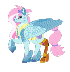 Size: 3900x4000 | Tagged: safe, artist:sashakruchkinatv, imported from derpibooru, kerfuffle, pony, amputee, prosthetic leg, prosthetic limb, prosthetics, simple background, solo, transparent background