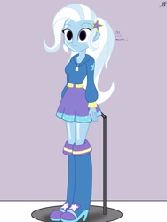 Size: 1536x2048 | Tagged: safe, artist:diegosagiro, imported from derpibooru, trixie, human, equestria girls, boots, doll, dollified, female, high heel boots, inanimate tf, shoes, spanish, transformation