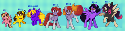 Size: 8192x2048 | Tagged: safe, artist:3ggmilky, imported from derpibooru, oc, oc only, alicorn, pegasus, pony, alicorn oc, horn, wings