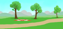 Size: 2252x1051 | Tagged: safe, artist:malte279, imported from derpibooru, background, free to use, no pony, path, picnic blanket, scenery, tree