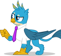 Size: 1280x1171 | Tagged: safe, artist:disneymarvel96, artist:frownfactory, edit, imported from derpibooru, vector edit, gallus, griffon, clothes, male, necktie, shirt, short sleeves, simple background, solo, transparent background, vector