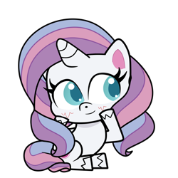 Size: 1000x1000 | Tagged: safe, artist:onixgear197, imported from derpibooru, potion nova, pony, unicorn, my little pony: pony life, cute, female, g4.5, hooves on cheeks, mare, novabetes, simple background, sitting, smiling, solo, transparent background, vector