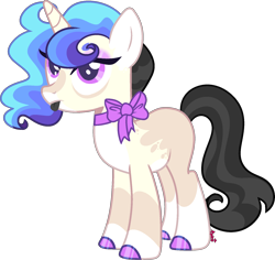 Size: 1672x1577 | Tagged: safe, artist:kurosawakuro, imported from derpibooru, oc, pony, unicorn, base used, female, magical lesbian spawn, mare, offspring, parent:octavia melody, parent:vinyl scratch, parents:scratchtavia, simple background, solo, transparent background