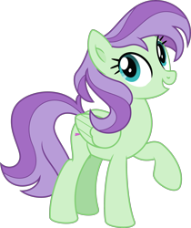 Size: 2785x3314 | Tagged: safe, artist:thatusualguy06, imported from derpibooru, violet twirl, pegasus, pony, .svg available, background pony, female, folded wings, friendship student, full body, high res, hooves, mare, open mouth, open smile, raised hoof, simple background, smiling, solo, standing, svg, transparent background, vector, wings
