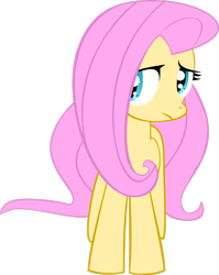 Size: 2186x2743 | Tagged: safe, artist:gusteaureeze, imported from derpibooru, fluttershy, pegasus, pony, anxious, female, frown, high res, mare, simple background, solo, transparent background, vector