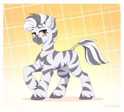 Size: 2380x2160 | Tagged: safe, artist:strafe blitz, imported from derpibooru, oc, oc only, oc:soyan, zebra, male, solo, zebra oc