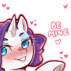 Size: 1159x1159 | Tagged: safe, artist:cold-blooded-twilight, imported from derpibooru, rarity, pony, unicorn, blushing, dialogue, eyeshadow, female, heart, looking at you, makeup, mare, simple background, smiling, solo, transparent background, underhoof